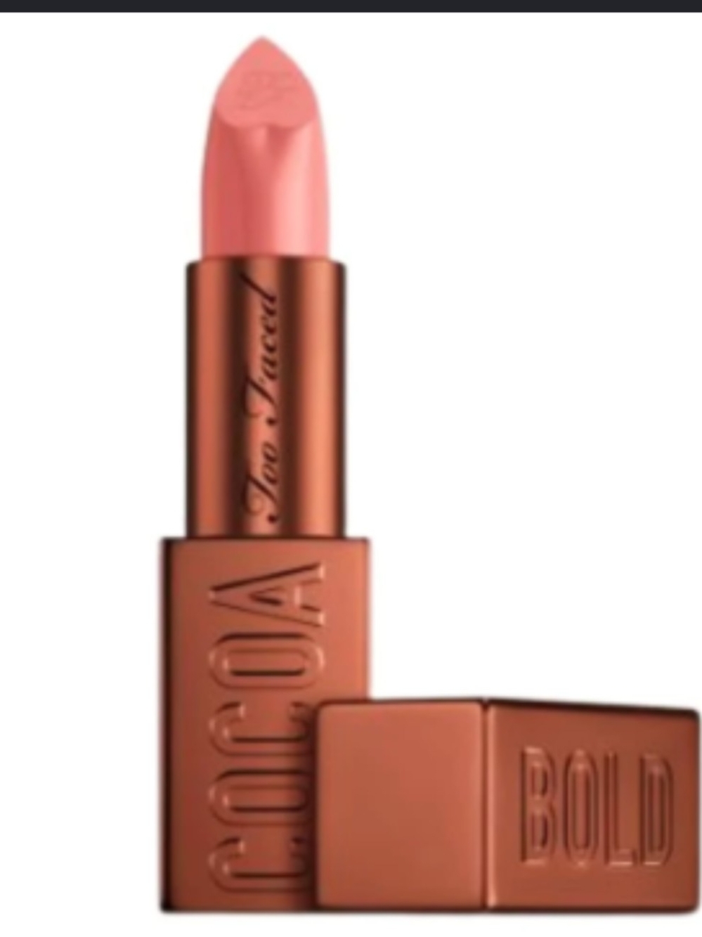 Too Faced Cocoa Bold Cream Lipstick In Buttercream NWOB